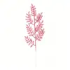 Polvo Brillante 46cm Rama Navideña con 7 Hojuelas de Plástico, Marco de Fotos para Árbol de Navidad Decoración de Arreglo Floral Estilo Europeo