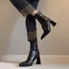 Botines de Tacón Alto Puntiagudos Marrones de Temporada First Encounter para Mujer, Nuevos Botines Elásticos Adelgazantes Estilo Francés Otoño/Invierno 2026, Botines de Tacón Grueso Retro