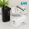 Cargador USB PD de 45 W para teléfono móvil y portátil, cabezal de carga USB tipo C para Europa, América y Gran Bretaña.