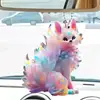 Los colgantes decorativos acrílicos son accesorios perfectos para el coche y decoraciones para el árbol de Navidad, añadiendo una atmósfera festiva creativa al vehículo.