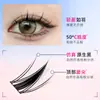Pestañas Realistas Naturales Gruesas de Diez Filas de Gran Capacidad con Tallos Negros Delgados, Pestañas Postizas Densa y Suaves para el Rabillo Exterior del Ojo, Estilo Cómico