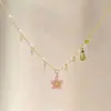 Vals Rosa: Exquisito y dulce collar estilo hada con un diseño de nicho de lujo ligero, versátil y favorecedor para todos los tonos de piel