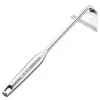 Azada pequeña ligera de acero inoxidable para remover y aflojar la tierra, herramienta de azada hueca para deshierbar, modelo nuevo, todo de acero, engrosada, para jardinería casera