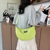 Bolso Cruzado de Nicho de Moda, Nuevo Bolso Dumpling para Mujer, Mochila de Lona Elegante Retro para Estudiantes al por Mayor