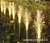 Lâmpada decorativa para gramado de pátio de villa com flor de simulação solar transfronteiriça dente-de-leão hortênsia girassol rosa luminária de chão