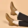 Comercio Exterior Transfronterizo Zapatos de Mujer Puntiagudos Suela Suave Mocasines Botines Estilo Nuevo Superficie Suave Simples Elegantes Versátiles Moda Zapatos de Piel Artículo Popular