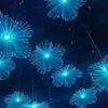 Lámpara de Medusa para Exteriores LED Lámpara de Fibra Óptica Girasol Estrella de Cinco Puntas Lámpara Colorida Impermeable para Patio Lámpara para Césped