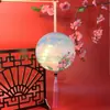 Nova Lanterna Impressa Frente e Verso Lanterna Portátil Antiga Luminosa Estilo Chinês Retrô Ano Novo Alta Transparência Redonda Lanterna de Palácio