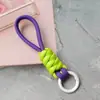 Cordón Trenzado Corto de Colores Nudo Creativo Cordón para Teléfono Móvil Color Caramelo Funda para Teléfono Móvil Llavero Cuerda Anti-pérdida Desmontable