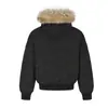 Chaqueta de Algodón con Cuello de Piel de Oso Mágico para Invierno, Diseño Irregular Acolchado, Chaqueta Acolchada Corta, Sencilla, Versátil, Abrigo de Algodón con Capucha
