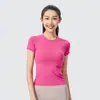 Camiseta Deportiva Corta de Manga Corta Sin Costuras 2.0 para Mujer, Corte Ajustado, Transpirable, Absorbe el Sudor, Ropa para Correr, Fitness y Yoga