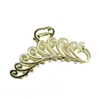 Pinza de Metal Grande Estilo Coreano Pinza para el Cabello de Moda Accesorio para el Cabello Pinza de Tiburón Elegante para la Parte Posterior de la Cabeza Pinza para el Cabello