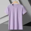 Camiseta sin costuras de manga corta Verano Nuevo Deporte Seda de hielo Fina Secado rápido Transpirable Cuello redondo Ropa deportiva para hombre Pareja Talla grande