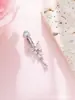 Clavo de ombligo de mariposa transfronterizo estilo europeo y americano anillo de ombligo de mariposa anillo de ombligo sin perforación circón joyería de perforación con forma de serpiente
