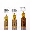 Mini Frasco Portátil Eletrogalvanizado para Bolinhas de Óleo Essencial Cosmético para Amostra Pequena de Viagem Frasco Vazio de Vidro Octogonal