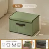 Caixa Organizadora de Tecido Espesso Estilo Gaveta para Casa, para Organizar Roupas e Roupas Íntimas, Dobrável com Tampa, Caixa de Armazenamento Portátil
