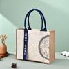 Bolsa de Lona Logo Personalizado de Alta Gama Respetuosa con el Medio Ambiente Bolso de Mano con Cinta Escuela Promoción Corporativa Almacenamiento Bolsa de Lona Personalización