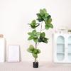Simulación de alta gama planta verde árbol de la fortuna de cien generaciones planta verde falsa en maceta decoración de adornos para piso de sala de estar interior plantas biónicas