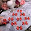 Lazo de aleación para decoración de uñas, pequeñas joyas tridimensionales, decoraciones para uñas 3D, hada japonesa, red roja