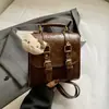 Mochila de Moda para Mulheres 2025 Nova Outono e Inverno Design de Nicho Moda Retrô Mochila para o Dia a Dia Bolsa da Moda