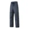 Calça softshell 2265, unissex, outono e inverno, forrada com fleece, espessa, quente, corte solto, composto elástico T8