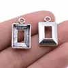 13x20mm 1,5g Prata Antiga Material DIY Artesanal Fabricante Atacado Pingente Retangular Charme