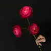 Flor artificial roja rosa para salón de bodas, flor artificial para camino, arreglo floral, decoración de sala de bodas, flor artificial para techo de boda