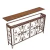 Estilo Europeo Vestíbulo Sala de Estar Mesa de Entrada Estilo Americano Mesa Consola Gabinete Lateral de Pared Cubierta Decorativa para Radiador de Hierro Forjado