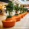 Assentos de Piscina em Forma de Árvore de Fibra de Vidro, Conjunto de Mesa e Cadeiras para Paisagismo de Jardim Externo, Parque, Lazer Público, Banco Irregular ao Redor de Árvore