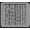 Nova Caixa Usada Flor Trepadeira Sonho Encantador Laço Arte de Unhas Stencils DIY Moldes de Silicone