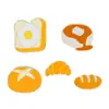 Broche Desenho Animado Pão Emblema Sanduíche Biscoitos Croissant Corsage Fivela Personalidade Alfinete Broche para Roupa Acessórios de Bolsa