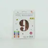 Venta al por mayor estilo INS comercio electrónico transfronterizo 16 pulgadas Exquisitamente empaquetado digital empaque individual de tarjeta de papel globos de papel de aluminio, versión delgada americana