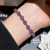 ¡Hermoso hasta la médula! Pulsera de Hoja de Circonita Super Brillante, Moderna y Versátil para el Trabajo, Suave Accesorio de Mano de Hada para Mujer