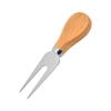 Directo de fábrica mango de madera corte de queso acero inoxidable mini cuchillo para queso tenedor para pastel cuchillo para mantequilla queso herramientas para hornear