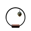 Nova decoração base de cerâmica Zen chinesa para fogão de pendurar madeira maciça decoração de casa sala de estar escritório entrada estudo anel de lâmpada