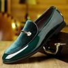 Amazon Aliexpress Más Vendidos Transfronterizos Zapatos de Cuero de Talla Grande para Hombre, Formal de Negocios Puntiagudos Casuales Británicos para Boda 9092