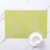 Jogo Americano Quadrado de PVC para Mesa de Jantar, Cozinha, Hotel, Festa, Piquenique, Lavável, Antiderrapante, Elegante, Estilo Minimalista Moderno