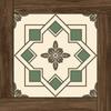 Azulejo imitación madera celebridad de internet 400X400 baño baño cafetería bar antideslizante azulejo para piso terraza pasillo
