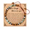 Pulsera Tejida con Cuentas de Piedra Natural Coloridas, Pulsera de Piedras de Energía Sencilla y Exquisita, Pulsera de Cristal Inspiradora, Regalo
