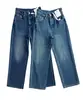 Série Etiqueta Dourada! Caimento clássico slim reto, elasticidade em quatro direções, color-blocking, jeans reto bordado inspirado no vintage para mulheres, coleção de outono