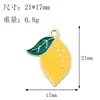 Colgantes de Aleación de Esmalte Serie Frutas Fresa Cereza Manzana Accesorios para Joyería Pulsera Collar Aretes Charms
