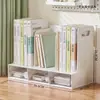 Caja de almacenamiento plegable simple organizador de archivos A4 suministros de escritorio para estudiantes caja de almacenamiento para libros y papelería