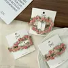 Atmósfera de primavera y verano clip para el pelo lateral dulce rosa estrella de cinco puntas clip para el pelo flequillo clip para el pelo accesorios para el pelo