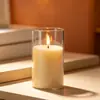 Luces de vela electrónicas LED, decoraciones para fiestas navideñas, iluminación ambiental, decoraciones románticas para bodas, luces de vela simuladas