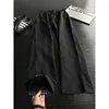 Pantalones de parche a cuadros estilo americano de seda helada para hombre 2026, pantalones largos deportivos a cuadros finos de verano, frescos, de secado rápido, transfronterizos