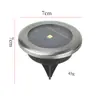 Nueva luz solar enterrada transfronteriza impermeable para exteriores luz empotrada en el suelo luz LED para villa césped luz nocturna