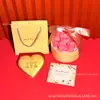 Oro Puro 999 Creativo 520 Qixi Exquisita Moneda de Oro en Forma de Corazón Set de Regalo Decoración del Día de San Valentín Personalizado Venta al por Mayor