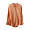 Camisa para Mujer Oufan7900 con un Diseño Único, Nuevo Estilo de Otoño, Sabor Retro de Hong Kong, Camisa de Moda