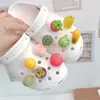Acessórios para Sapatos Croc Sapatos Croc Flor Cruzada Amazon Venda Quente Novo Produto Fruta Simulada Pequena Melancia Fivela de Sapato Criativa