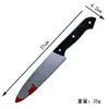 Cuchillo de Fruta de Plástico Artificial para Mascarada de Halloween, Cuchillo de Cocina con Punta de Sangre de Terror, Suministros para Actuaciones